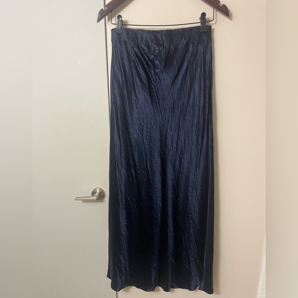 Aritzia Babaton Navy Maxi Slip Skirt - Picture 3 of 6